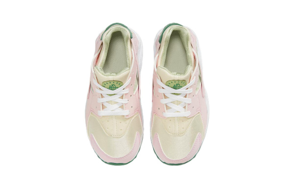 Nike Huarache Run SE Wallace Винтаж Низкие Кроссовки для Беговых Занятий Детские Розовые Зеленые Возраст 3-7 лет