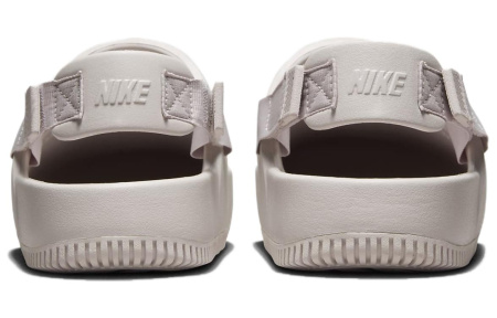 Nike Calm Mule Резиновая подошва Противоскользящие домашние тапочки Женские Бежево-розовые
