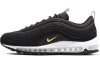 Nike Air Max 97 Легкий Low Топ Беговые кроссовки Унисекс Черный Золотой