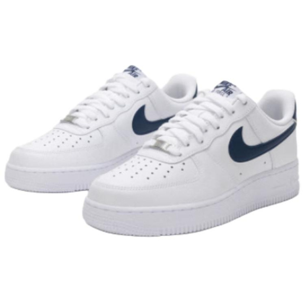 Nike Air Force 1 Амортизация Легкие Дышащие Низкие Кроссовки для скейтбординга Мужские Белые