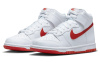Nike Dunk High 'Picante Красный' Синтетическая кожа кожа против скольжения амортизация высокий топ