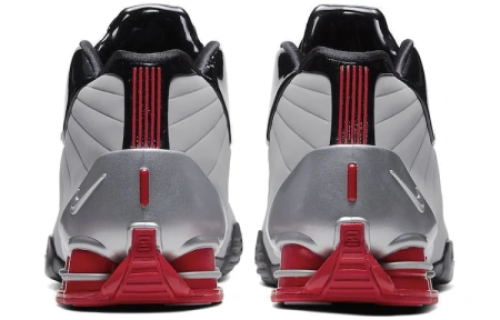 Nike Shox BB4 Series Нескользящие Легкие MID Баскетбольные Кроссовки для Игры Унисекс Черный Серый
