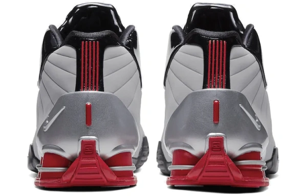 Nike Shox BB4 Series Нескользящие Легкие MID Баскетбольные Кроссовки для Игры Унисекс Черный Серый