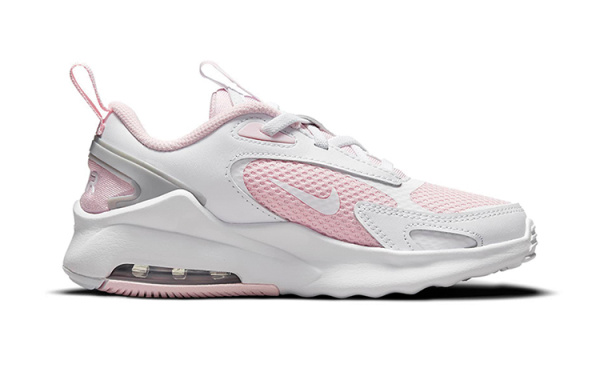 Nike Air Max Bolt Удобные Низкие Кроссовки для Бега Розовые Белые Детские