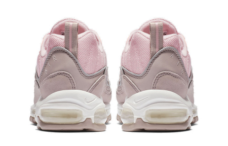 Nike Air Max 98 Винтаж Кожа Низкие Кроссовки с воздушной подушкой для бега Повседневные Мужские Вишневый цветок Розовый