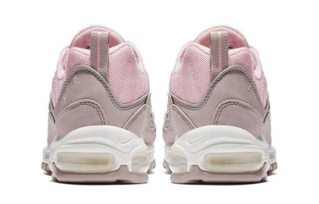 Nike Air Max 98 Винтаж Кожа Низкие Кроссовки с воздушной подушкой для бега Повседневные Мужские Вишневый цветок Розовый