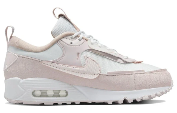Nike Air Max 90 Дышащие Низкие Кроссовки для Бега Повседневные Женские Розовые Белые