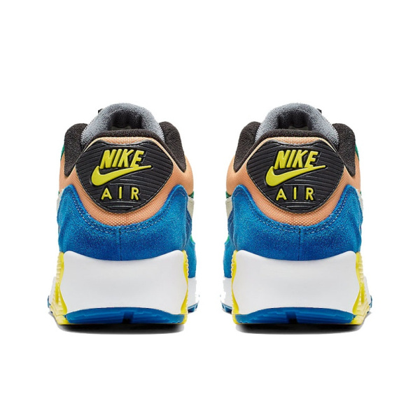 Nike Air Max 90 Vintage Low Top Air Cushion Повседневные Беговые Кроссовки Унисекс Розовый Зеленый Синий