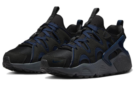 Nike Air Huarache Low Топ Повседневные Беговые Кроссовки Женские Черные Синие