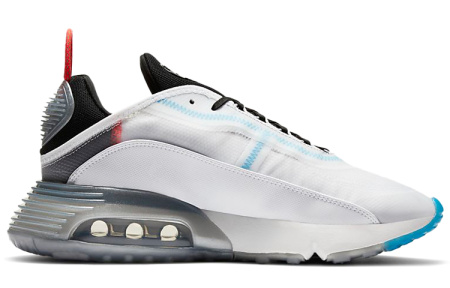 Nike Air Max 2090 Винтаж Дышащие Низкие Кроссовки с воздушной подушкой для бега Унисекс Белые