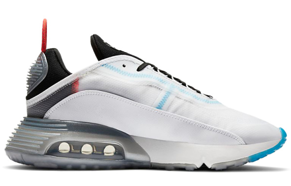 Nike Air Max 2090 Винтаж Дышащие Низкие Кроссовки с воздушной подушкой для бега Унисекс Белые