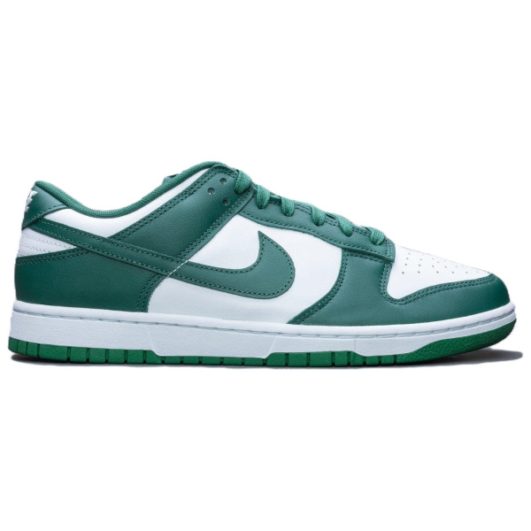 Nike Dunk Low кожа низкий топ детские скейтбординги зеленый белый унисекс