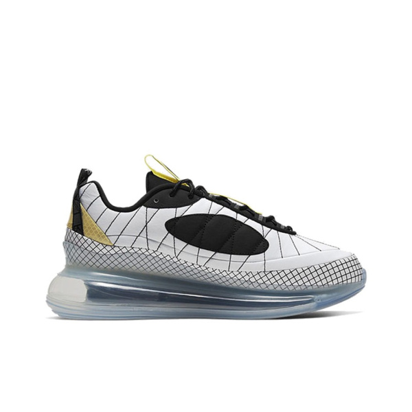 Nike Air Max 720 818 Кожа Нейлон Устойчивый к истиранию Низкий Верх Повседневная Обувь Унисекс Белый Желтый