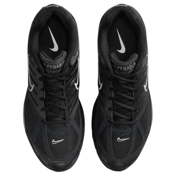 Nike Air Pegasus 2005 Устойчивые к истиранию Низкие Повседневные Беговые Кроссовки Мужские Черные Серебряные