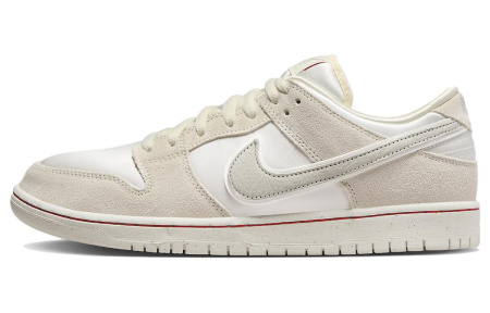 Nike Dunk SB замша низкие скейтбордические кроссовки унисекс белые