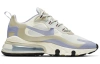 Nike Air Max 270 Винтаж Сетчатая Ткань Низкий Верх Амортизирующая Обувь для Бега Повседневная Женская Бежево-Синяя
