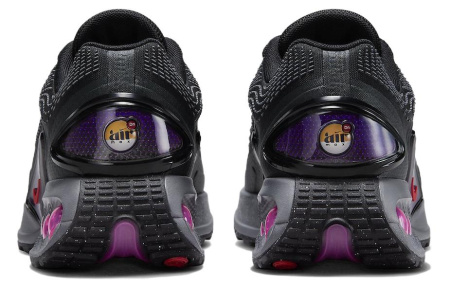 Nike Air Max DN Устойчивая к истиранию Низкая Повседневная Обувь Женская Черная Фиолетовая
