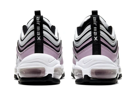 Nike Air Max 97 Vintage Low Top Повседневные Беговые Кроссовки Женские Белый Фиолетовый