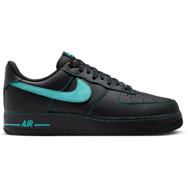 Nike Air Force 1 Slip-Resistant Abrasion-Resistant Low-Top Скейтборд Кроссовки Мужские Черный Аврора Зеленый