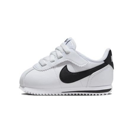 Nike Cortez EasyOn Удобная и Легкая Устойчивая к Износу Низкая Обувь для Малышей Белая Черная для Младенцев и Малышей
