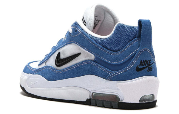 Nike Air Max Ishod Модные низкие кроссовки для скейтбординга унисекс синие белые черные