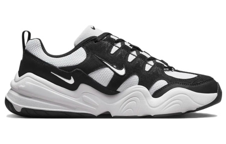 Nike Tech Hera Замша Низкие Повседневные Мужские Кроссовки Черно-Белые