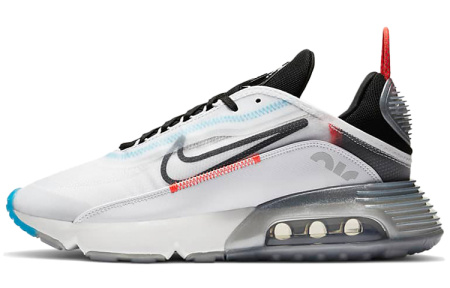 Nike Air Max 2090 Винтаж Дышащие Низкие Кроссовки с воздушной подушкой для бега Унисекс Белые