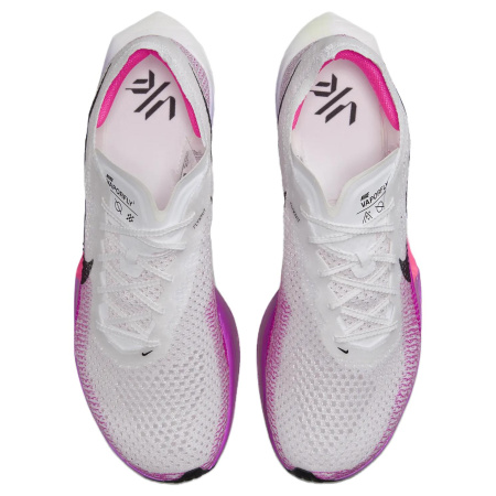 Nike ZoomX Vaporfly 3 Беговые кроссовки Низкий топ Белый Фиолетовый Черный Унисекс