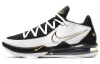 Nike Lebron 17 Low EP Low Топ Air Max React Баскетбольные кроссовки для игры Мужской Черный Белый Золото