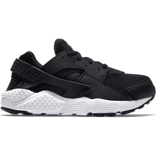 Nike Air Huarache Run Противоскользящие Устойчивые к истиранию Низкие Детские Беговые Кроссовки Черно-Белые Детские
