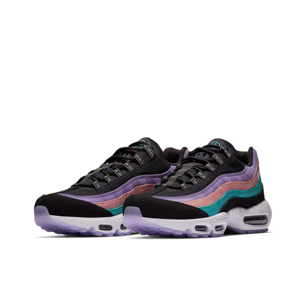 Nike Air Max 95 Сетка Легкий Низкий Топ Воздушная Подушка Повседневные Беговые Кроссовки Мужские Черные