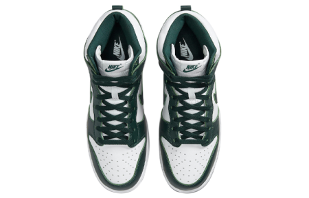 Nike Dunk High Топ Скейтборд Кроссовки Унисекс Белый Зеленый