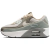 Nike Air Max 90 Устойчивые к истиранию Низкие Повседневные Беговые Кроссовки Женские Светло-Серые