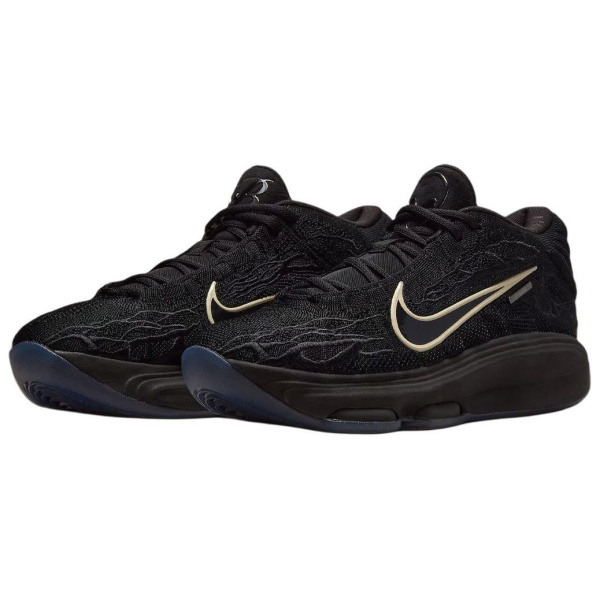 Nike GT Hustle 3 Противоскользящие Устойчивые к истиранию Низкие Баскетбольные кроссовки Мужские Черные