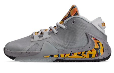 Nike Устойчивые к истиранию MID Топ Готовый к игре Детские баскетбольные кроссовки Серый