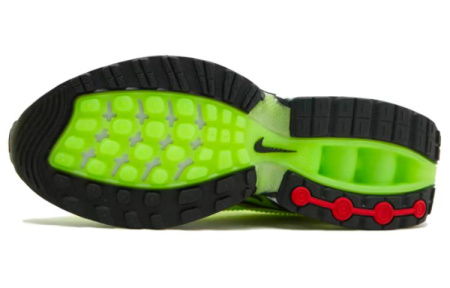 Nike Air Max DN Ткань Амортизация Износостойкий Низкий Топ Повседневная Обувь Мужская Ярко-Зеленая