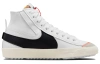 Nike Blazer Вельвет MID Скейтборд Кроссовки Унисекс Белый Черный