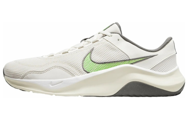 Nike Legend Essential 3 Амортизация Противоскользящие Низкие Кроссовки для тренировок Мужские Белые Зеленые