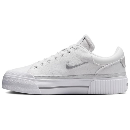 Nike Court Legacy Slip Resistant Abrasion Resistant Низкие Кроссовки для скейтбординга Женские Белые