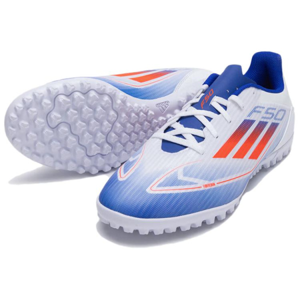Adidas F50 Collection TF Шипы Искусственные Шипы Футбольные бутсы Унисекс Синий Белый Оранжевый