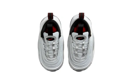 Nike Air Max 97 Амортизация Износостойкий MID Топ Обувь для малышей Серый Белый Для младенцев и малышей