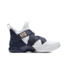 Nike Zoom Soldier 12 LeBron Soldier 12 Ткань Амортизация MID Баскетбольные кроссовки Мужской Морской синий