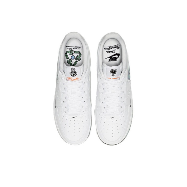 Nike Air Force 1 Flyleather Коллекция EARTH DAY Защита Земли Удобные Низкие Кеды к Дню Земли