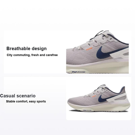 Nike Zoom Structure 25 Устойчивый к истиранию Дышащий Поддерживающий Низкий Верх
