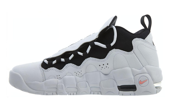 Nike Air More Money Свинка Противоскользящие Амортизация MID Детские баскетбольные кроссовки N-черный Белый Подростки