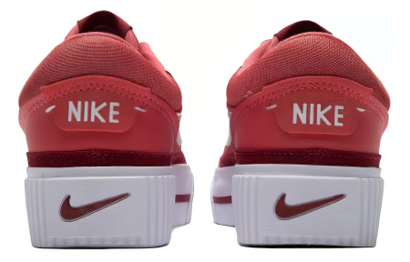 Nike Court Legacy Комфортные Низкие Кроссовки для Скейтбординга Женские Красные
