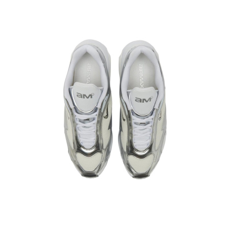 Nike Air Max Muse Амортизация Поддержка Низкий Верх Повседневные Беговые Кроссовки Женские Белый Серебряный