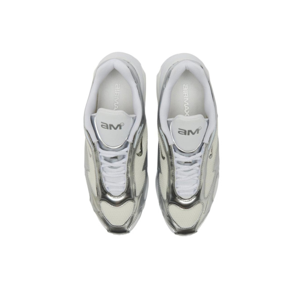 Nike Air Max Muse Амортизация Поддержка Низкий Верх Повседневные Беговые Кроссовки Женские Белый Серебряный