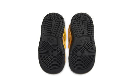 Off Белый X Nike Rubber Dunk 'Университетский Золотой' Удобная Низкая Обувь для Малышей Черный Золото Эксклюзив для Азии