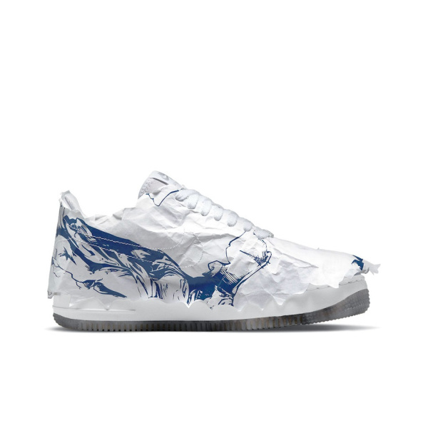Nike Air Force 1 Shadow 'Богиня Победы' Низкие Кроссовки для Скейтбординга Женские Белые Синие